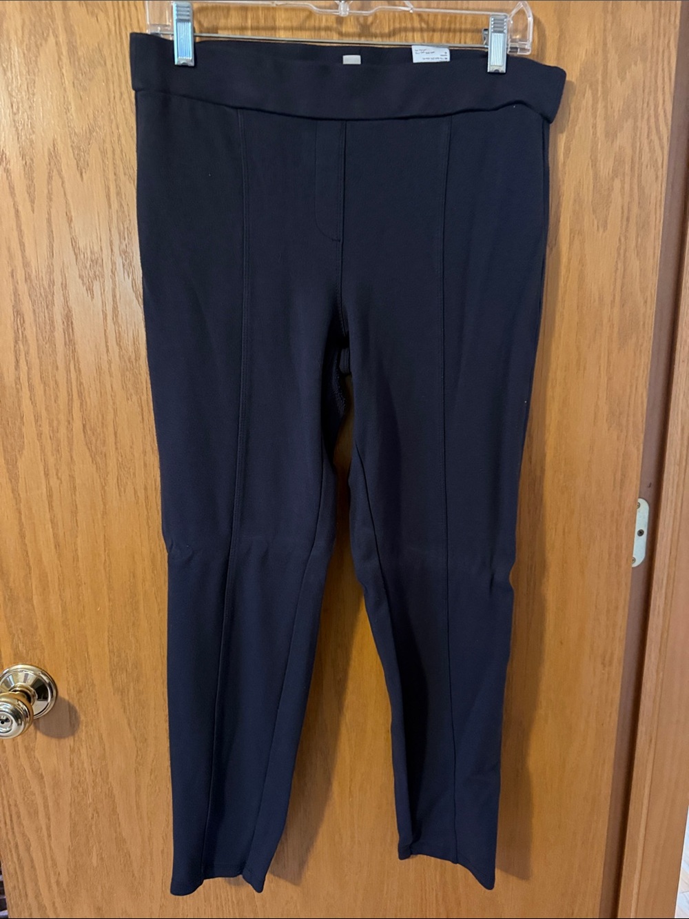 Classic Gray Ponte Knit Pull-On Pants
